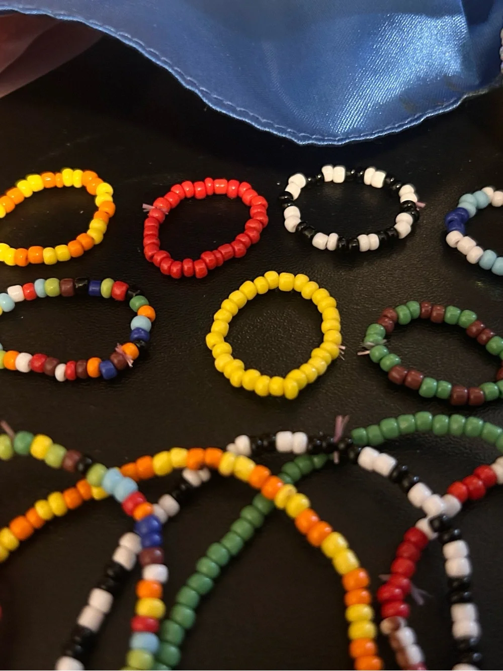 Colorful Kids Beaded Stretch Bracelet Set - Multicolor
